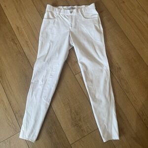 HKM‎ Equestrian Riding Pants Full Seat  Women Size 34 White Horse Jumping